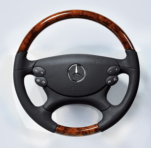 2009 Mercedes CLK-Class Convertible Wood and Leather Steer 6-6-27-0919