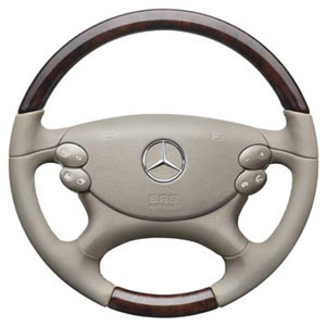 2012 Mercedes SL-Class Wood / Leather Steering Wheel - Pea 6-6-26-8475