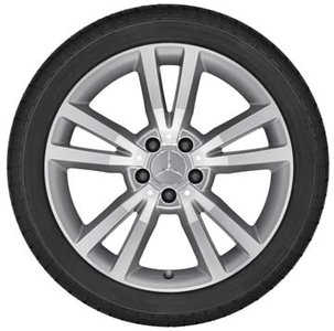 2014 Mercedes E-Class Coupe 18 inch 5-Double Spoke Wheel - Titanium