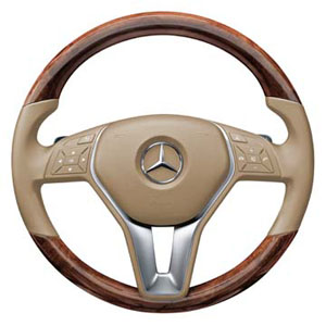 2012 Mercedes CLS-Class Wood Leather Steering Wheel 218-460-04-03-8P64