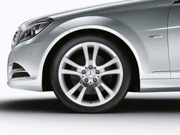 2015 Mercedes C-Class Coupe 18inch 5-Spoke Wheel (Sterling Silver)