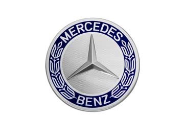 2017 Mercedes C-Class Coupe Wheel Hub Inserts (Blue 171-400-01-25-5337