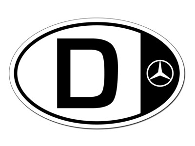 All Mercedes Personal Lifestyle Accessories Oval car magnet AMHV100