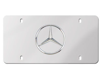 All Mercedes Personal Lifestyle Accessories Polished front lic AMHV112