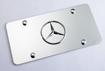2005 Mercedes CLK-Class Coupe Marque Plate With Star Logo  Q-6-88-0058