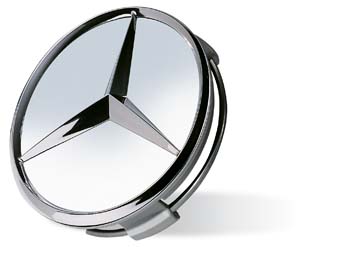 2014 Mercedes B-Class Wheel Hub Inserts (Raised Star) 6-6-47-0207