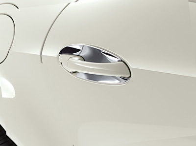 2010 Mercedes SLK-Class Chrome Door Handle Inserts 6-6-88-1256