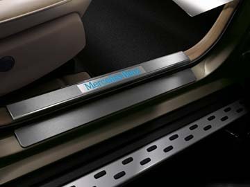 2015 Mercedes GLK-Class Door Sill Panels, Blue Illuminat 204-680-63-35