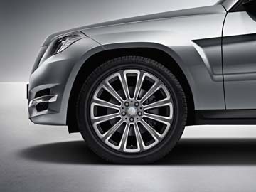 2015 Mercedes GLK-Class 20inch 12-Spoke Two-Tone Wheel - Grey