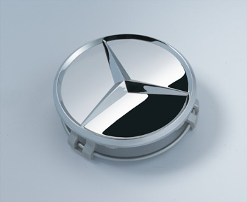 2003 Mercedes CLK-Class Convertible Wheel Hub Inserts (Ste 6-6-47-0206